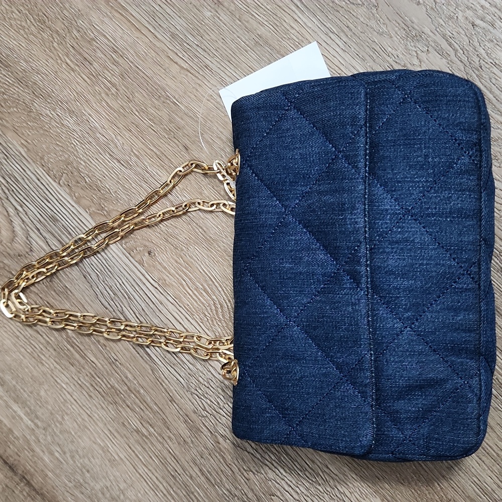 Quilted Denim Bag - NWT - Picture 2 of 10